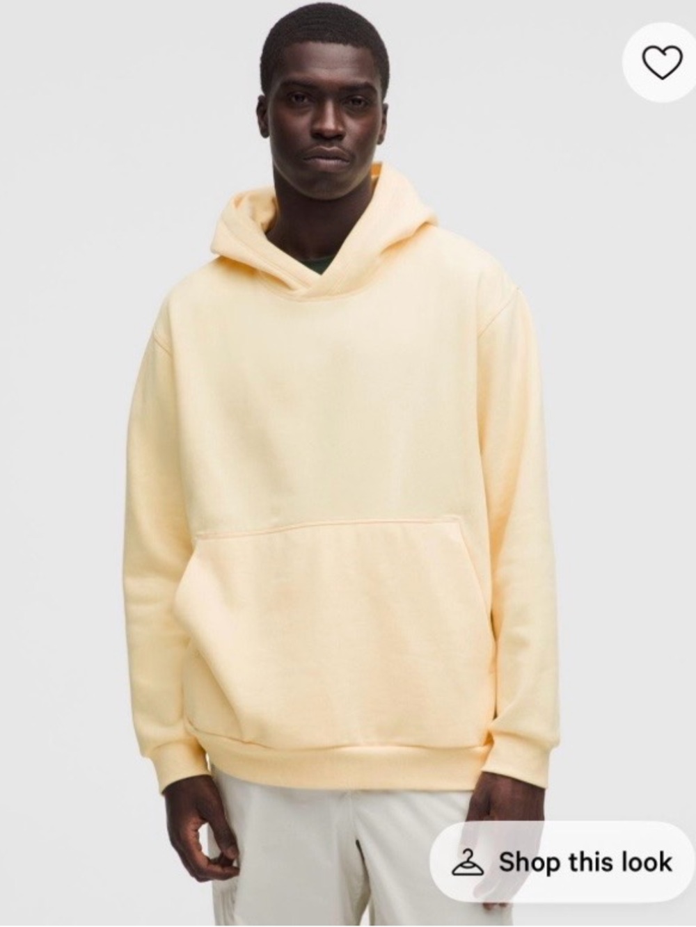 lululemon Steady State Hoodie in Buttercream